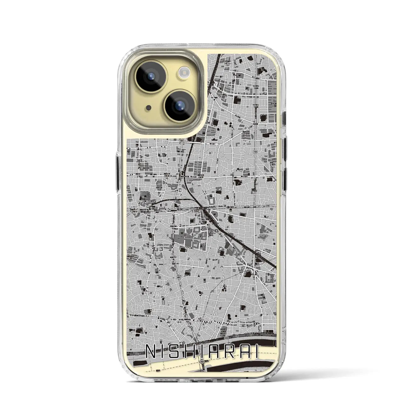 【西新井(東京都)】地図柄iPhoneケース(MagSafeタイプ)