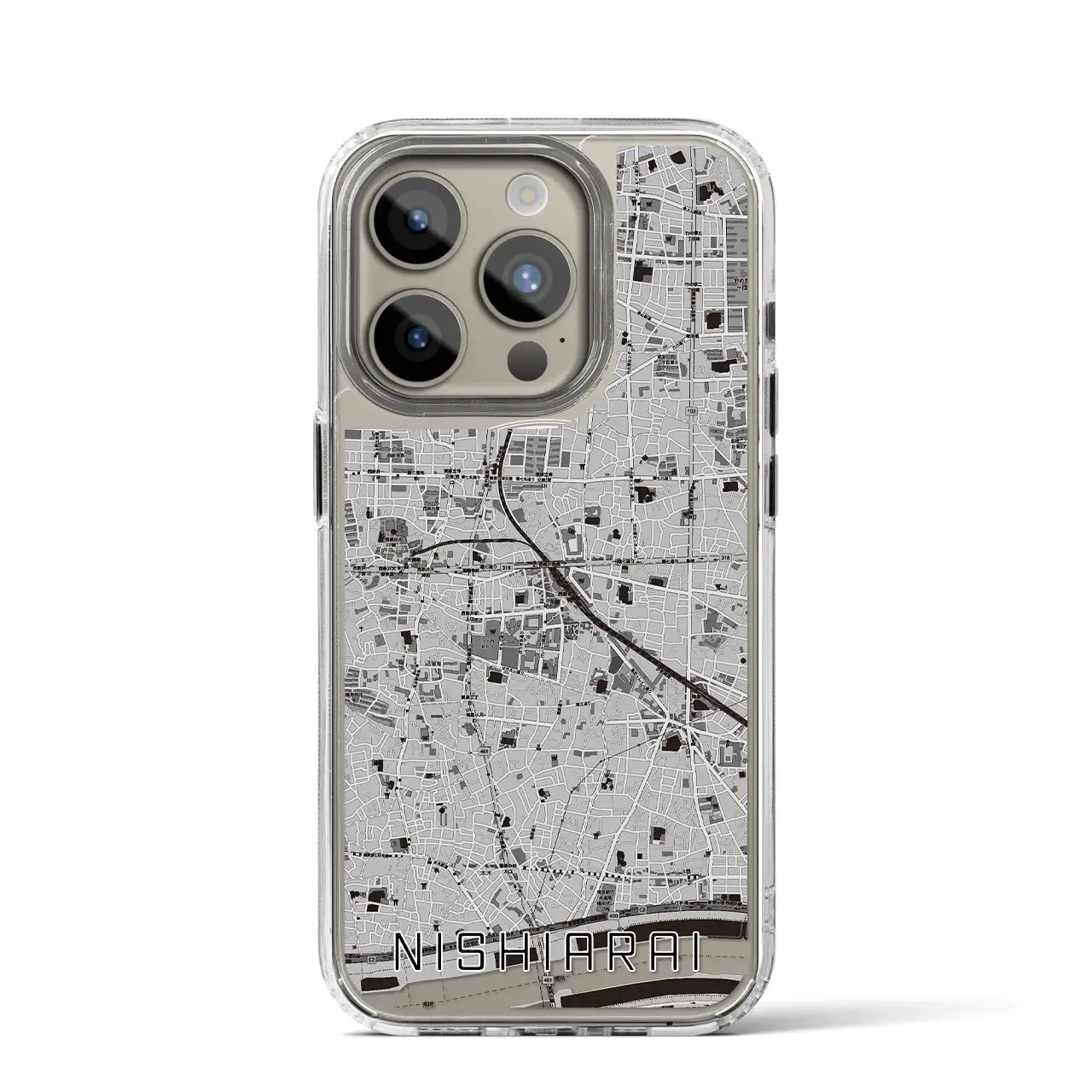 【西新井(東京都)】地図柄iPhoneケース(MagSafeタイプ)