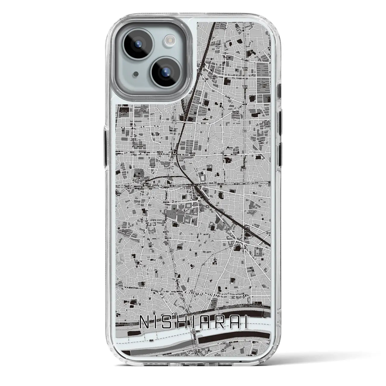 【西新井(東京都)】地図柄iPhoneケース(MagSafeタイプ)