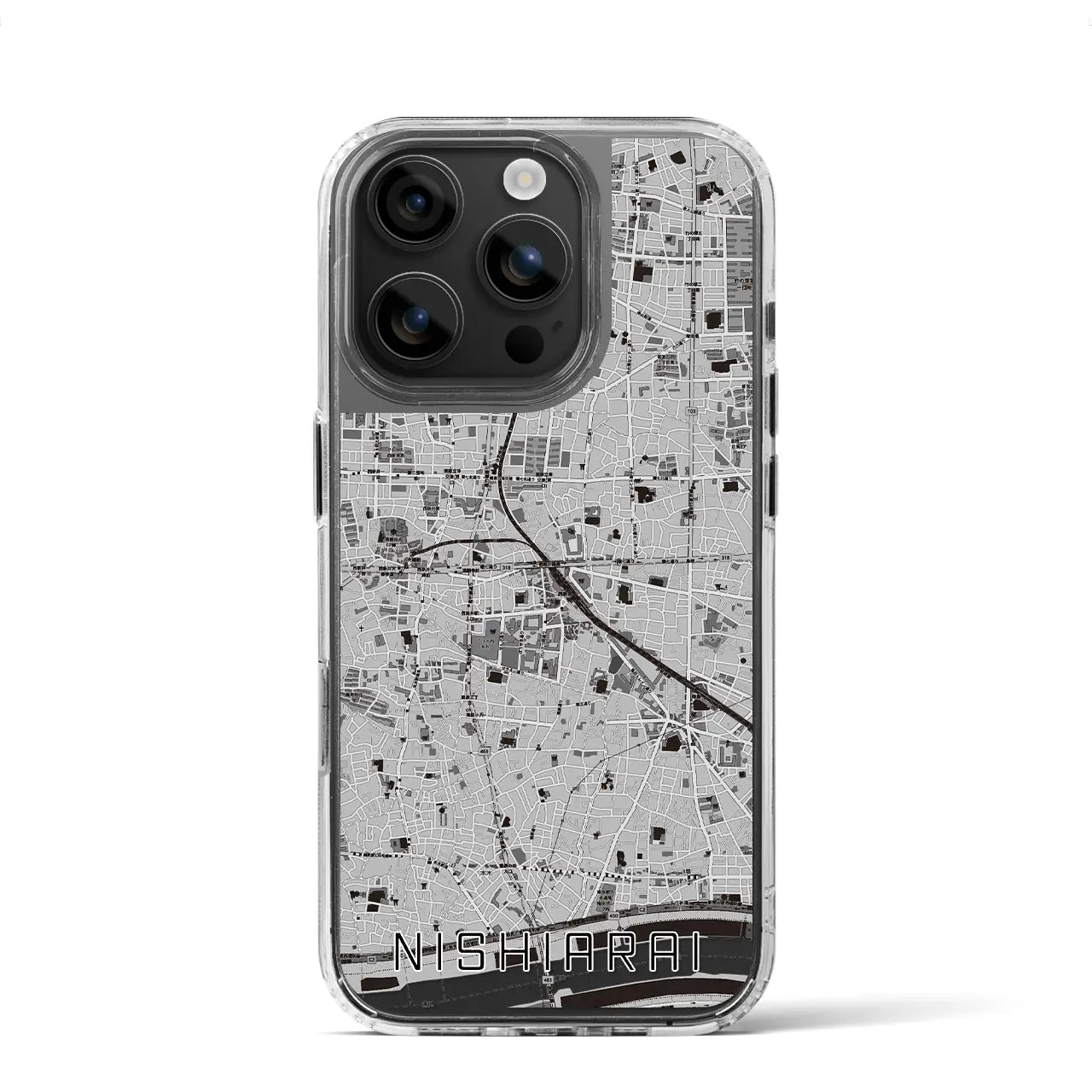 【西新井(東京都)】地図柄iPhoneケース(MagSafeタイプ)