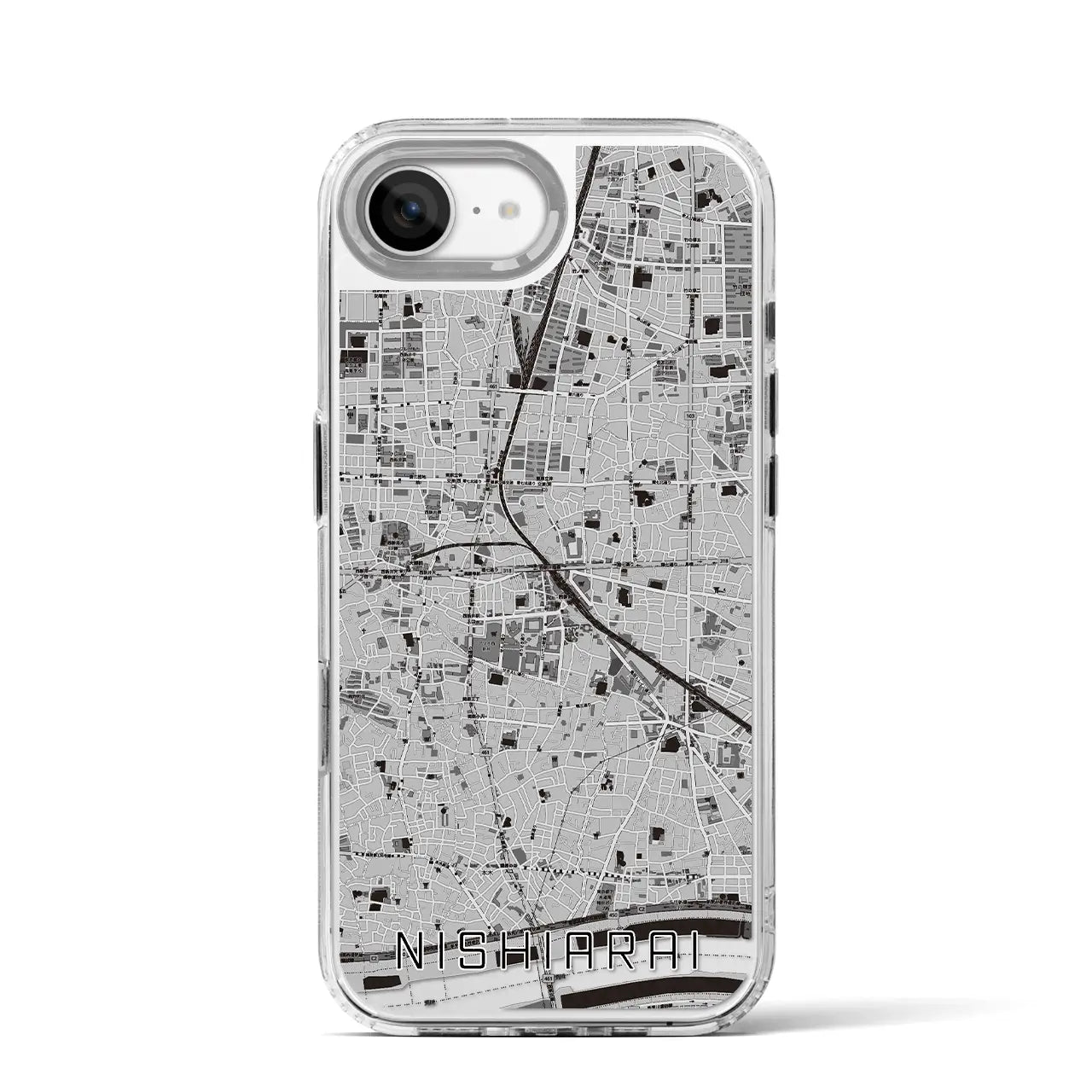 【西新井(東京都)】地図柄iPhoneケース(MagSafeタイプ)