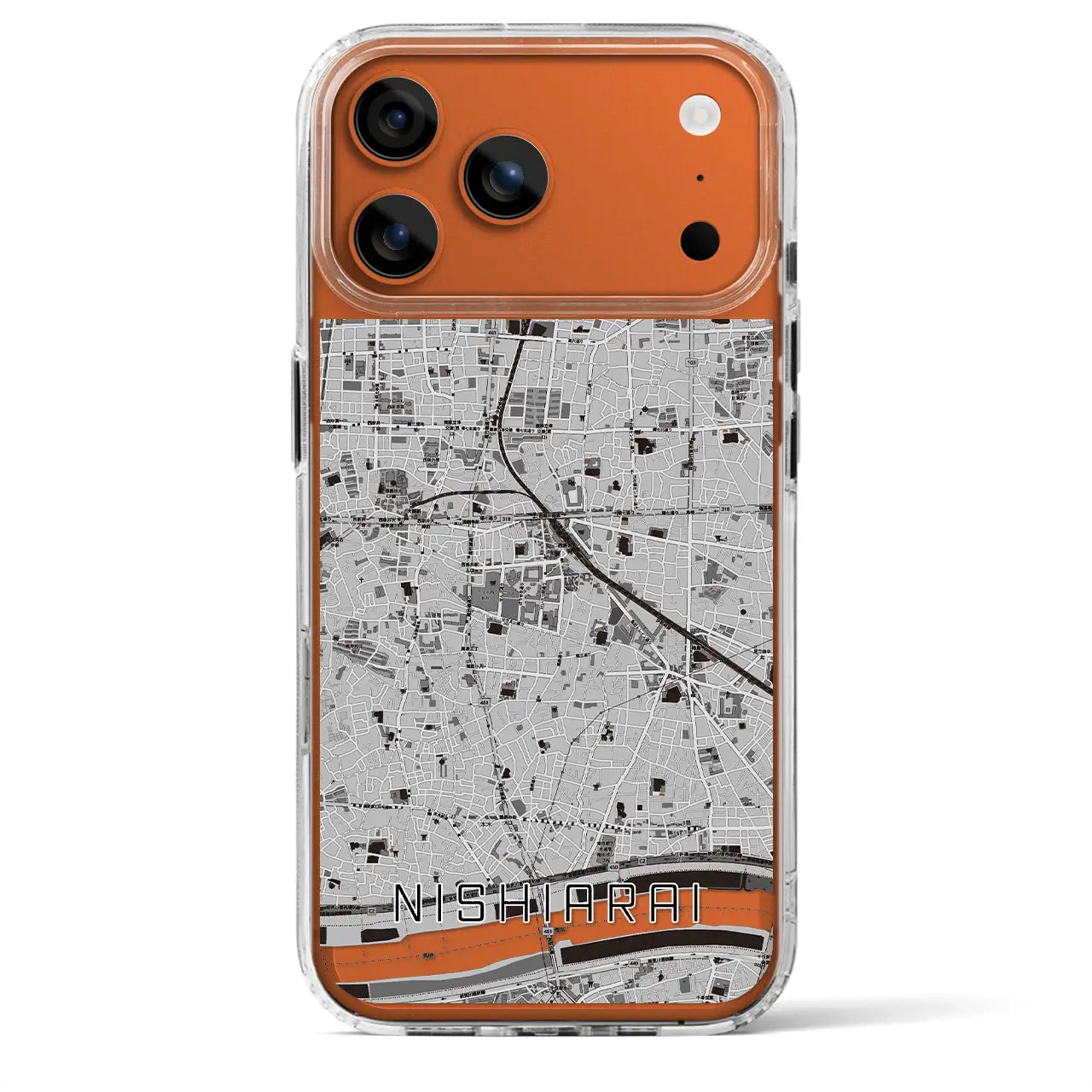 【西新井(東京都)】地図柄iPhoneケース(MagSafeタイプ)