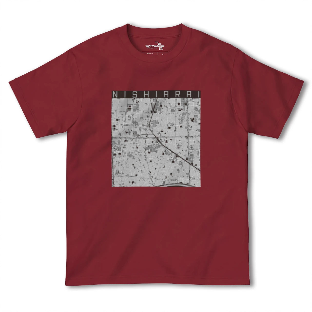 【西新井(東京都)】地図柄ヘビーウェイトTシャツ