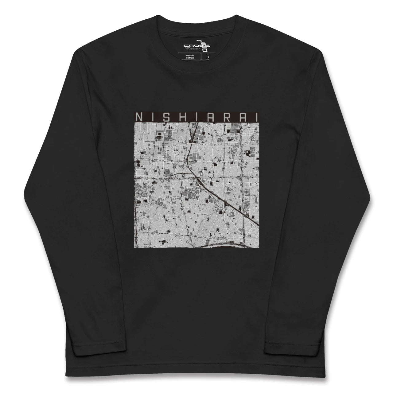 【西新井(東京都)】地図柄ロングスリーブTシャツ