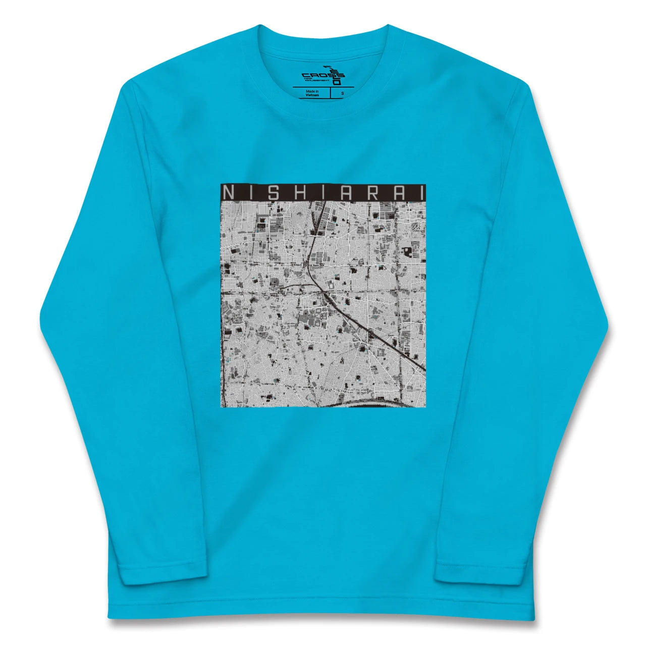 【西新井(東京都)】地図柄ロングスリーブTシャツ