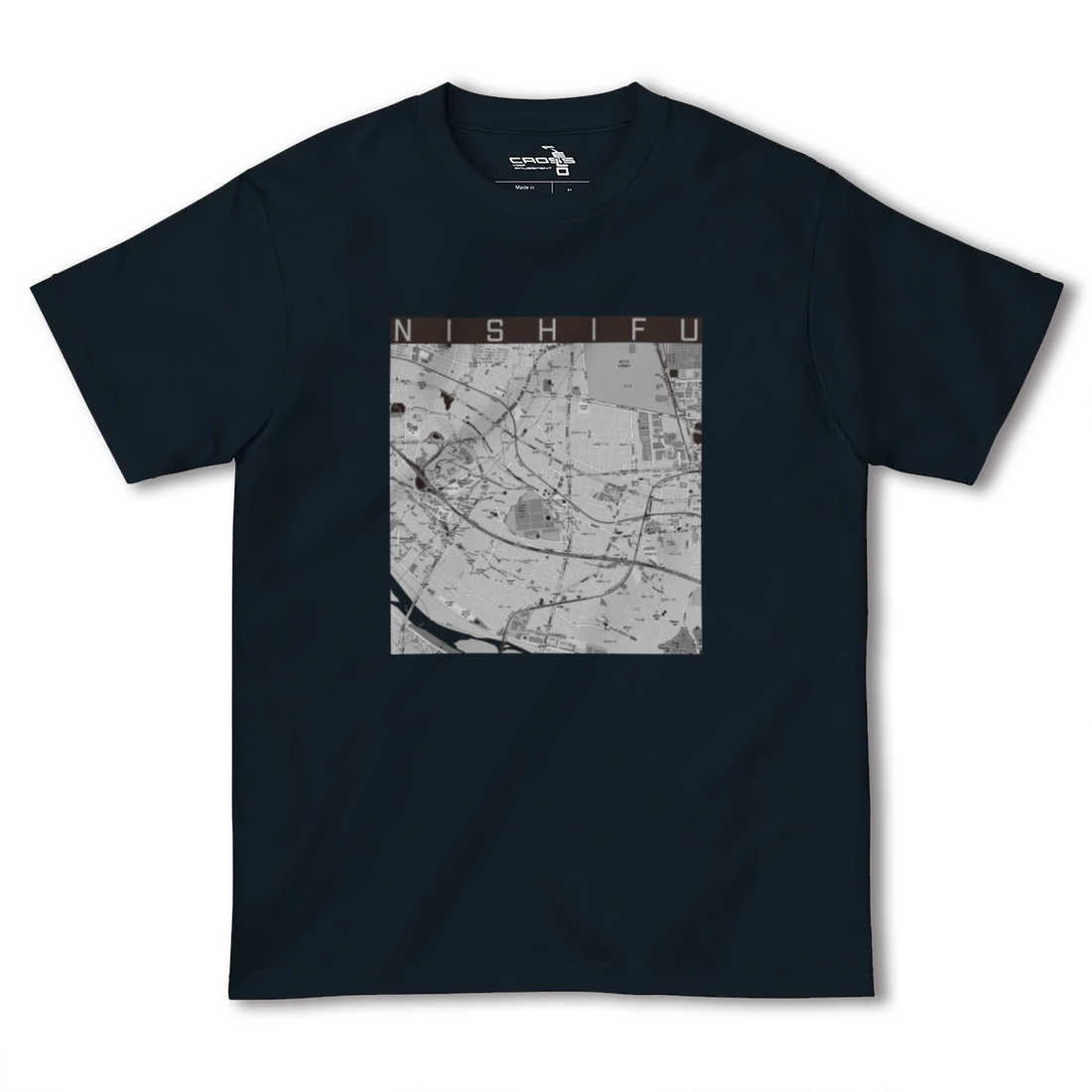 【西府(東京都)】地図柄ヘビーウェイトTシャツ