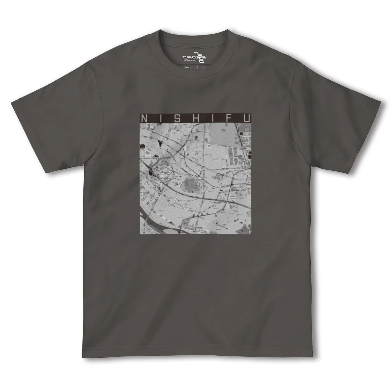 【西府(東京都)】地図柄ヘビーウェイトTシャツ