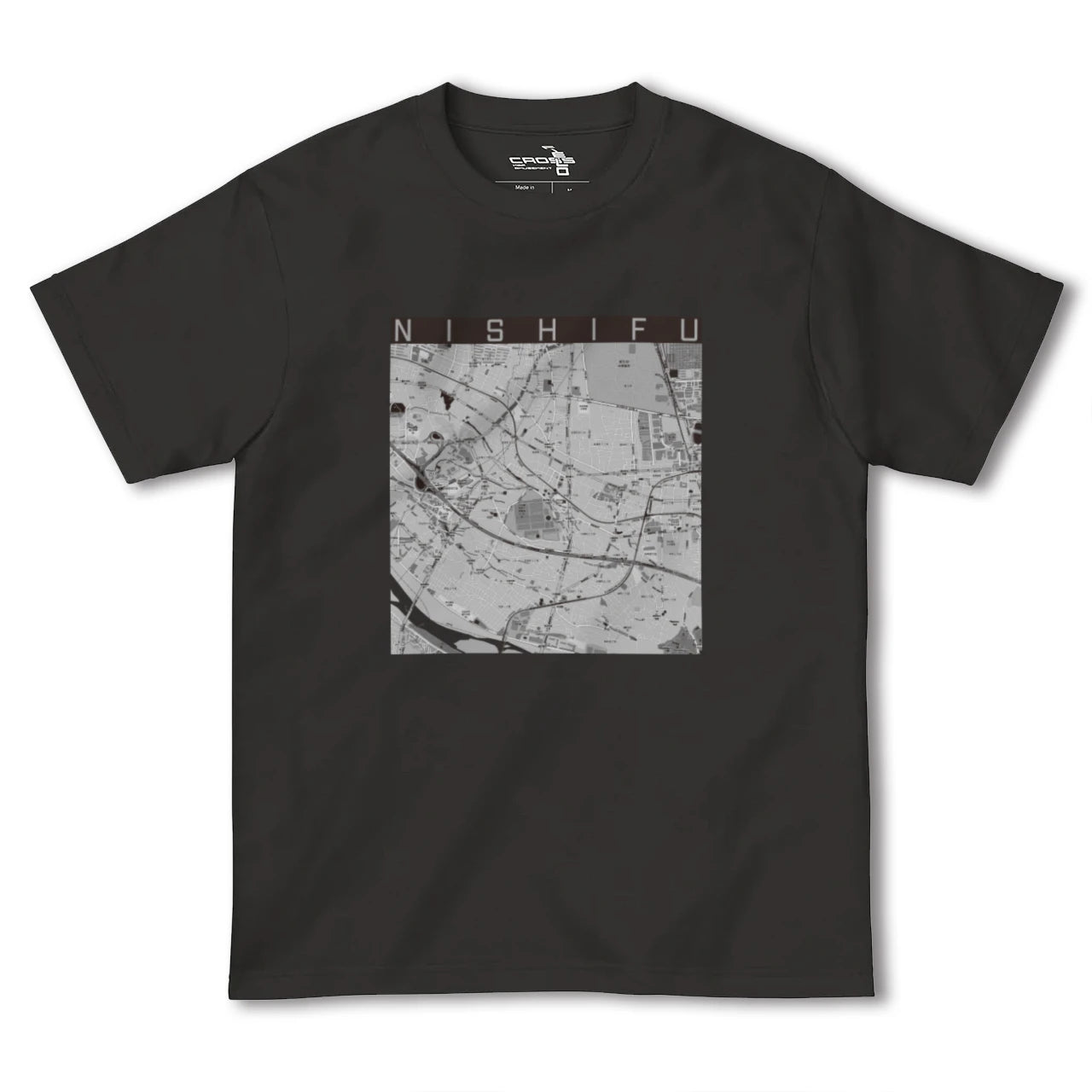 【西府(東京都)】地図柄ヘビーウェイトTシャツ