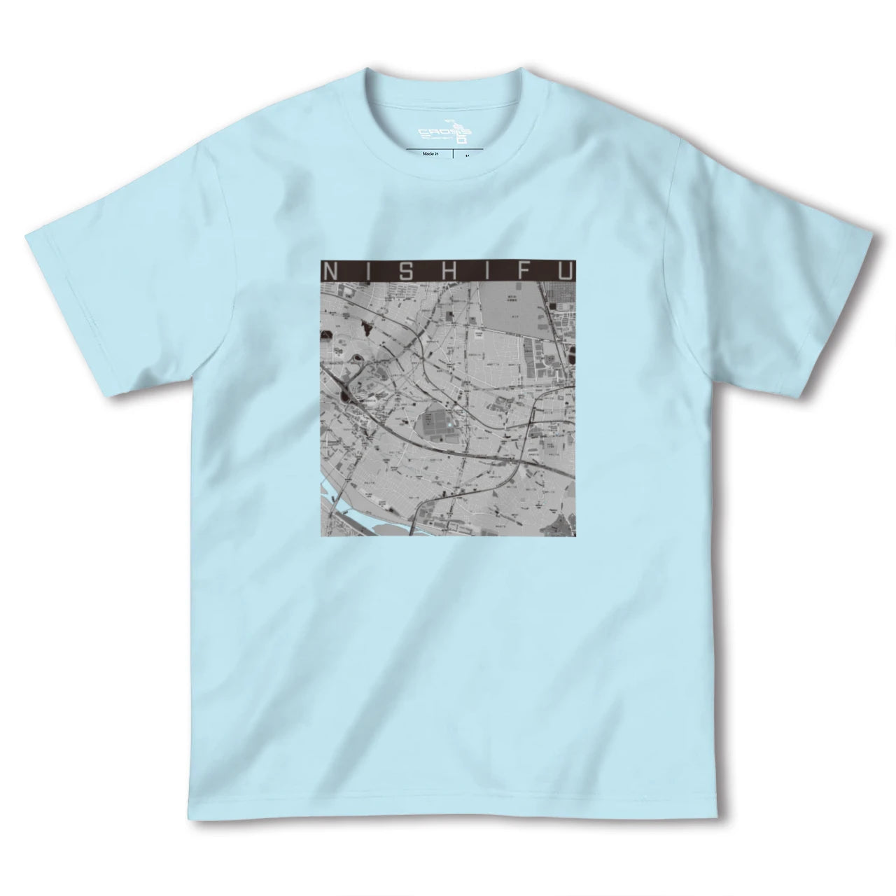 【西府(東京都)】地図柄ヘビーウェイトTシャツ