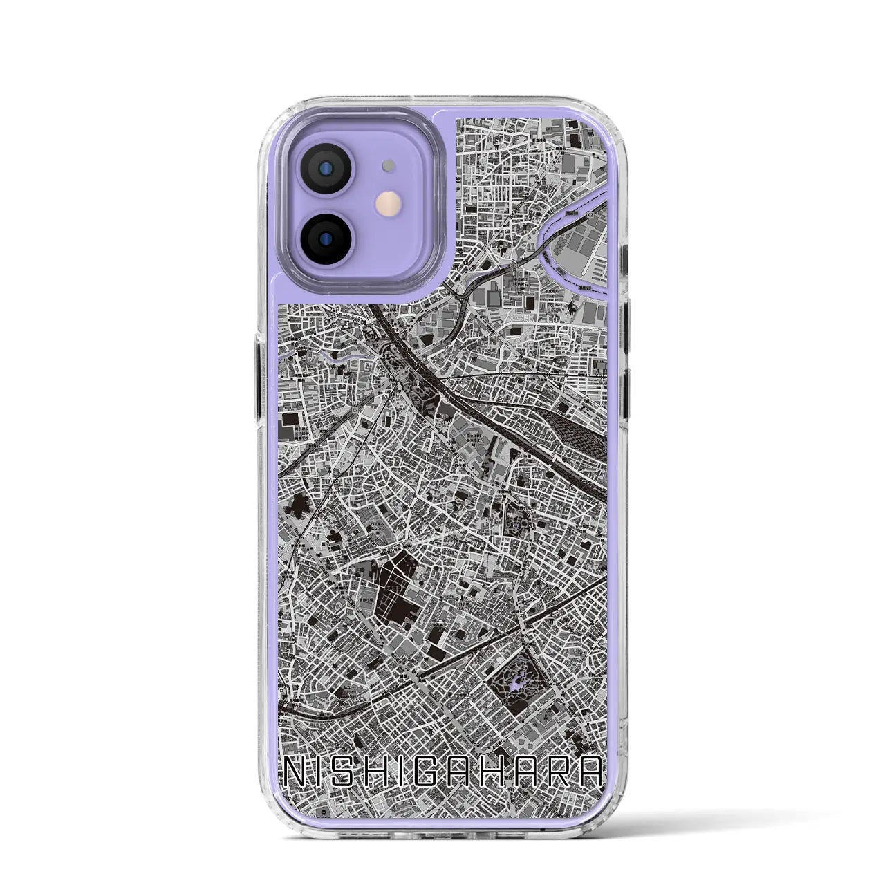 【西ケ原(東京都)】地図柄iPhoneケース(MagSafeタイプ)