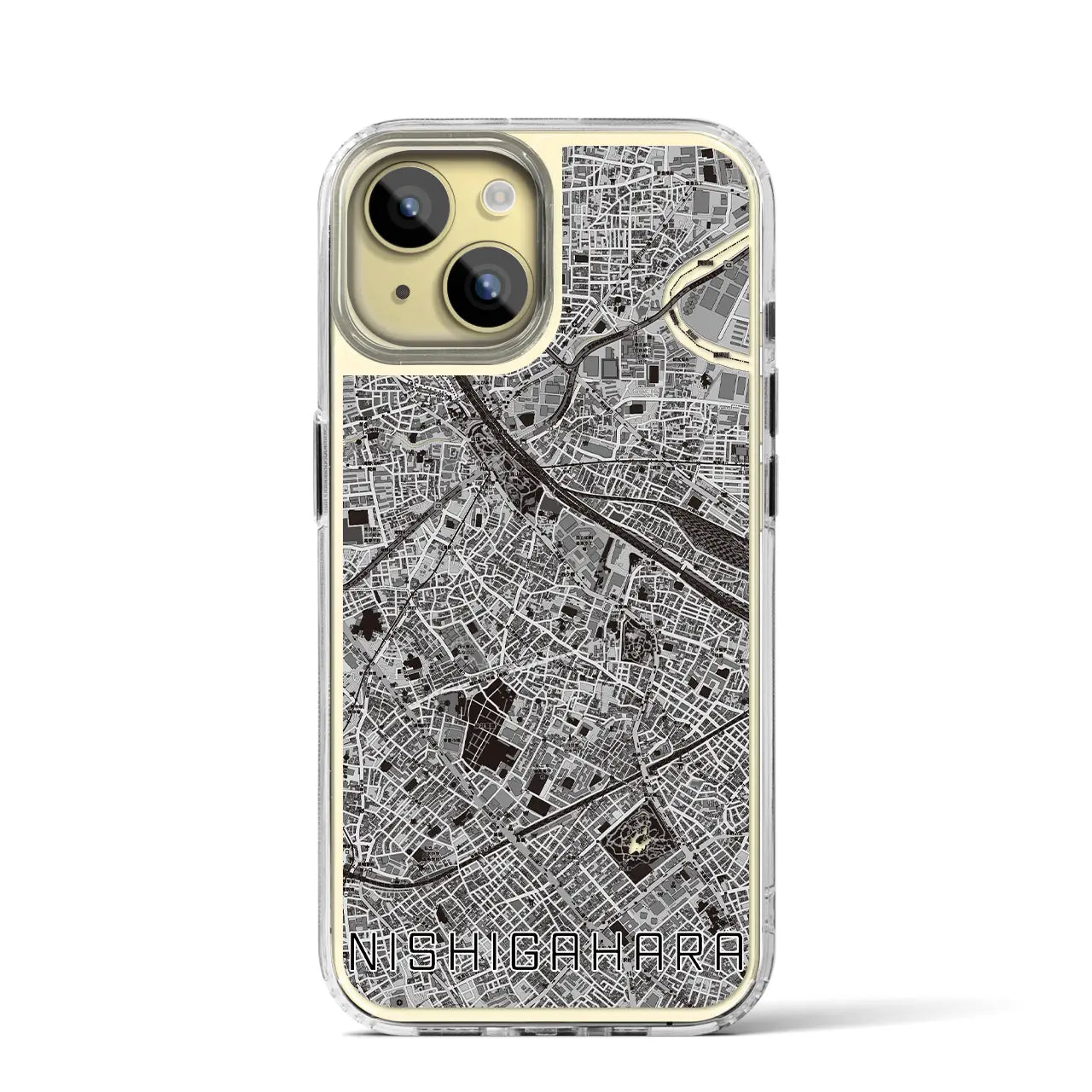 【西ケ原(東京都)】地図柄iPhoneケース(MagSafeタイプ)