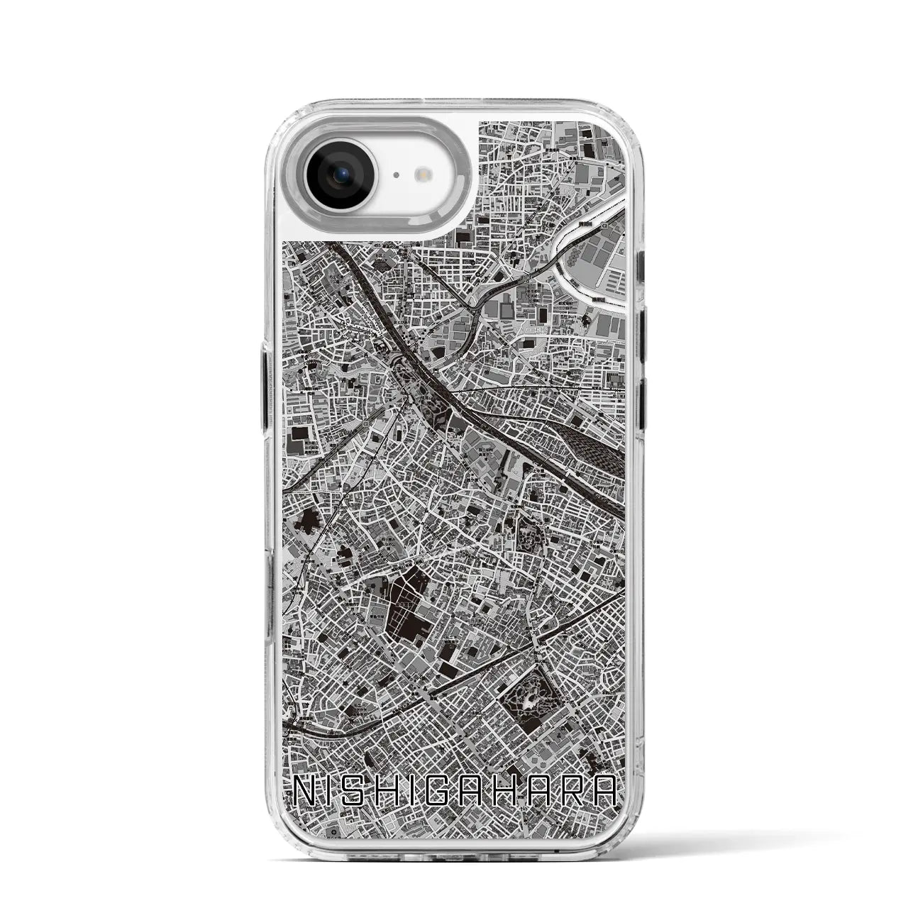 【西ケ原(東京都)】地図柄iPhoneケース(MagSafeタイプ)