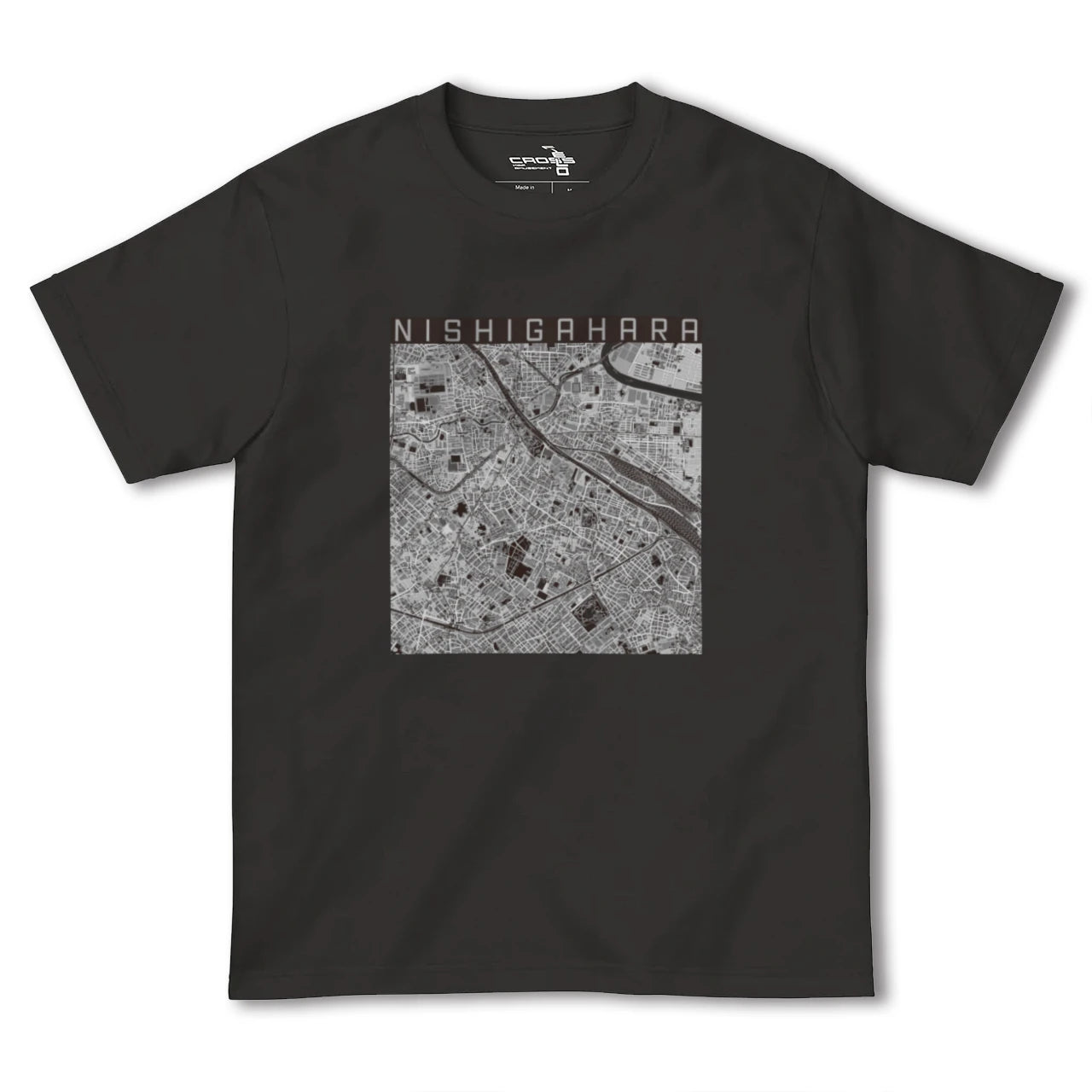 【西ケ原(東京都)】地図柄ヘビーウェイトTシャツ