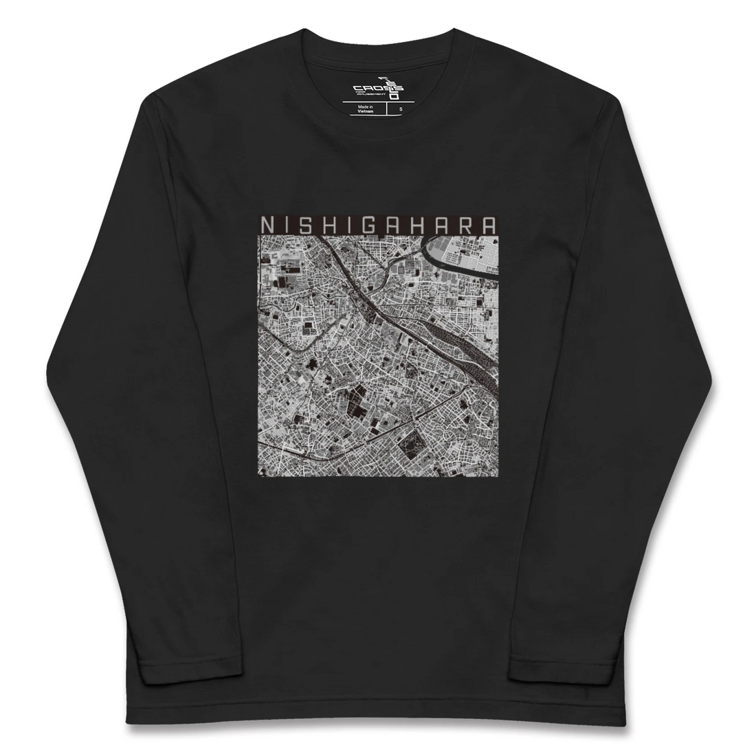 【西ケ原(東京都)】地図柄ロングスリーブTシャツ