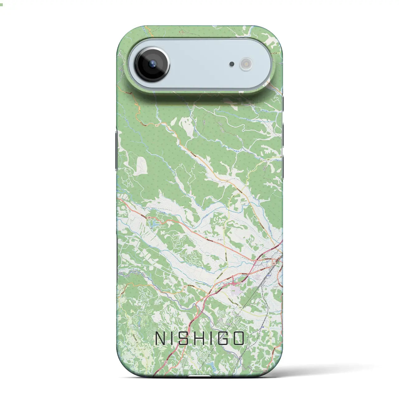 【西郷(福島県)】地図柄iPhoneケース(バックカバータイプ)ナチュラル・iPhone 17 Pro Max 用