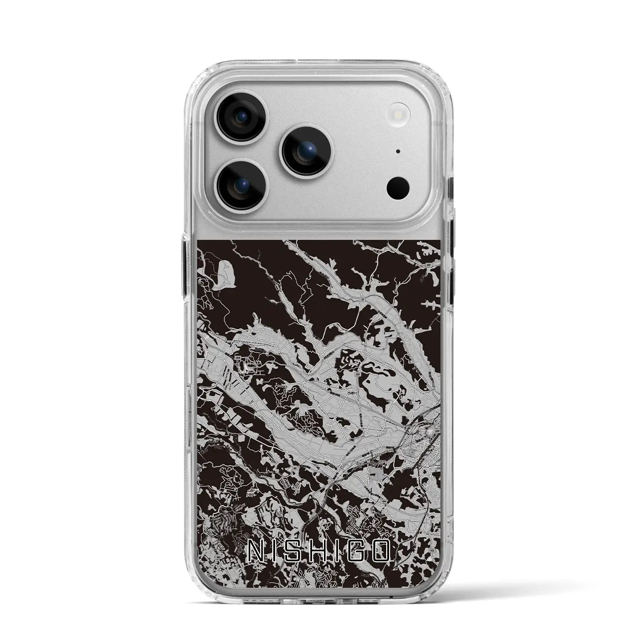 【西郷(福島県)】地図柄iPhoneケース(MagSafeタイプ)