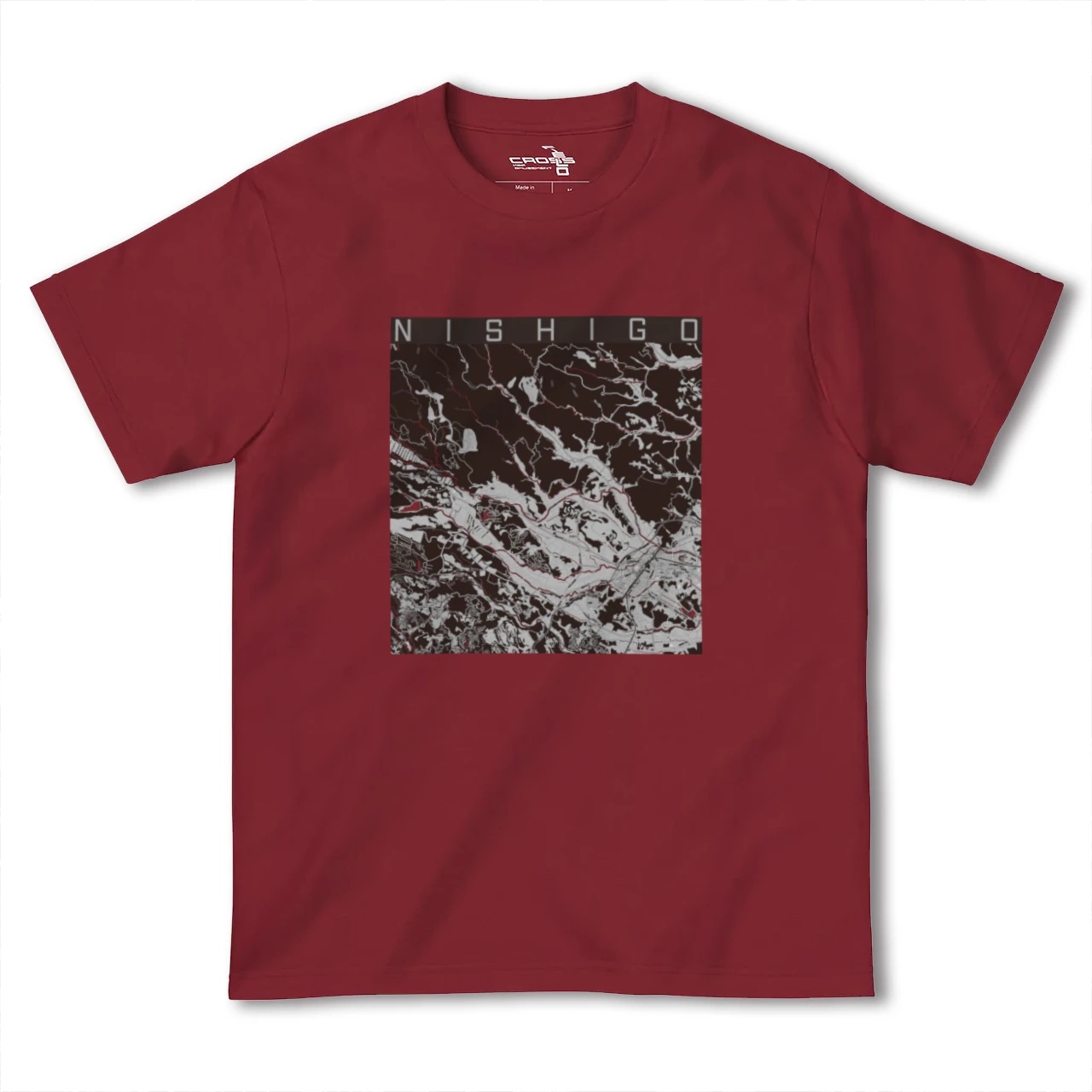 【西郷(福島県)】地図柄ヘビーウェイトTシャツ