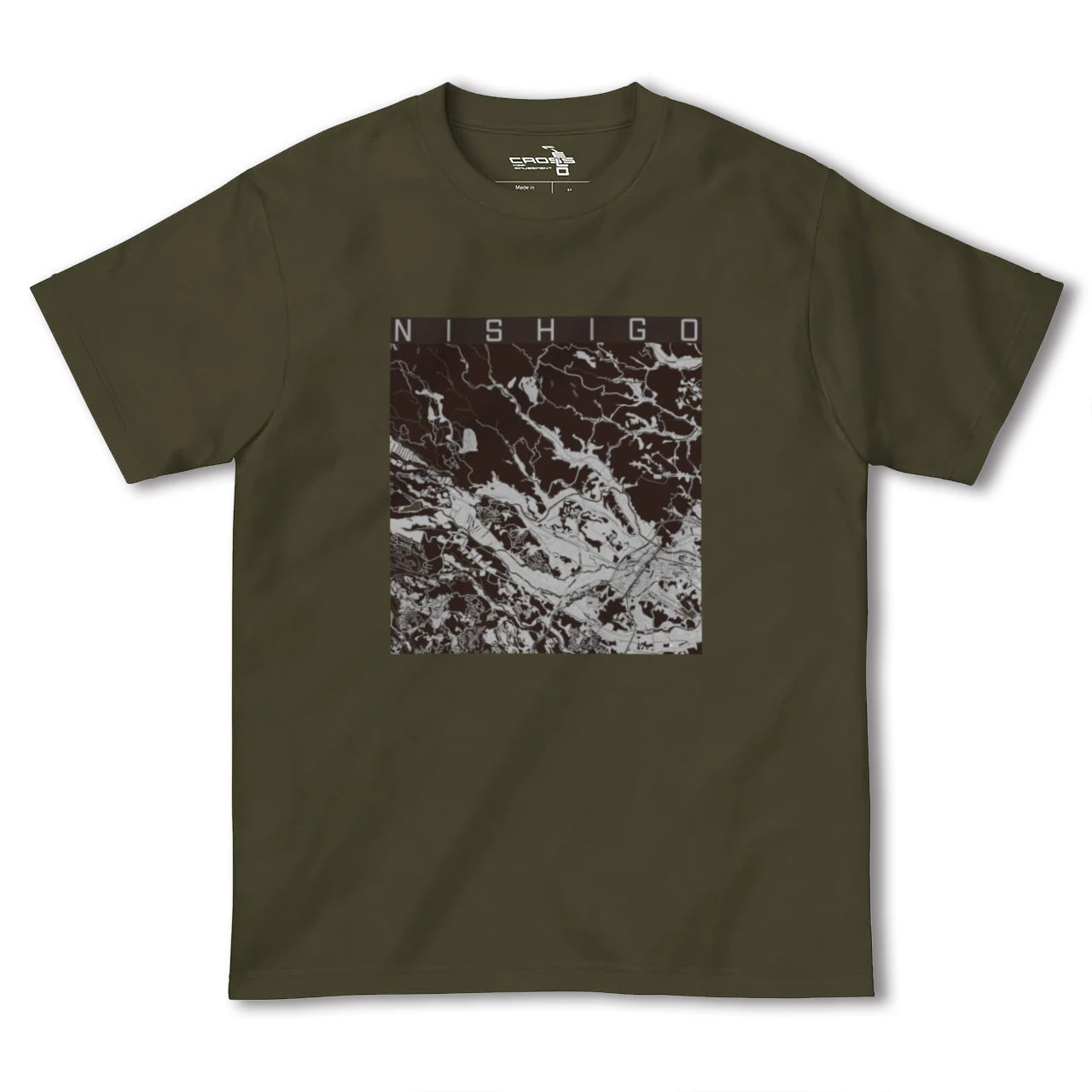 【西郷(福島県)】地図柄ヘビーウェイトTシャツ