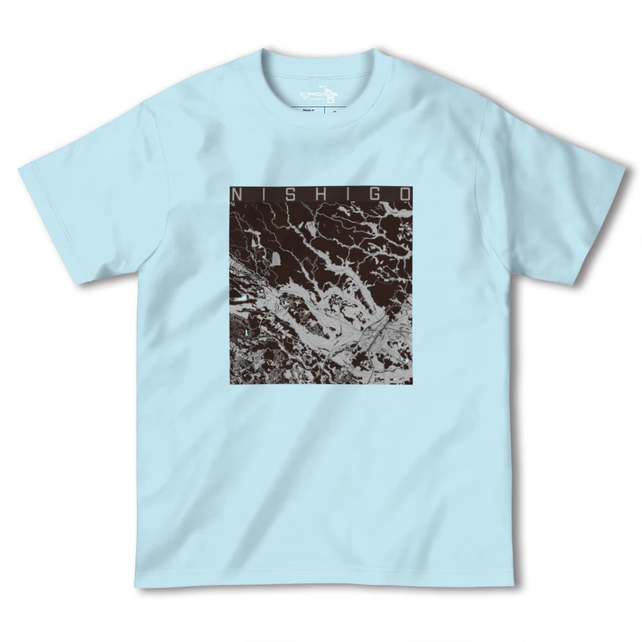【西郷(福島県)】地図柄ヘビーウェイトTシャツ
