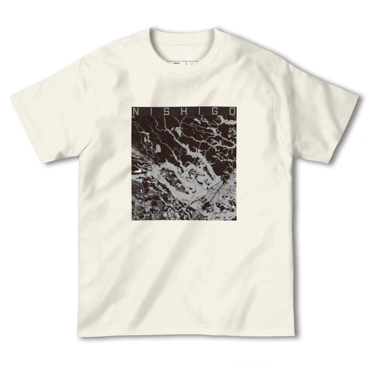 【西郷(福島県)】地図柄ヘビーウェイトTシャツ