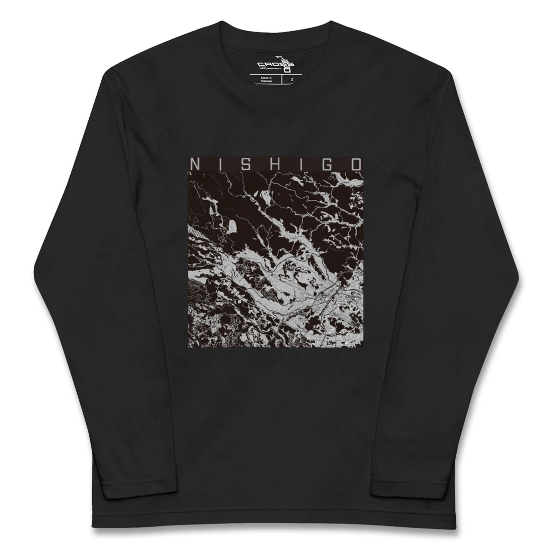 【西郷(福島県)】地図柄ロングスリーブTシャツ