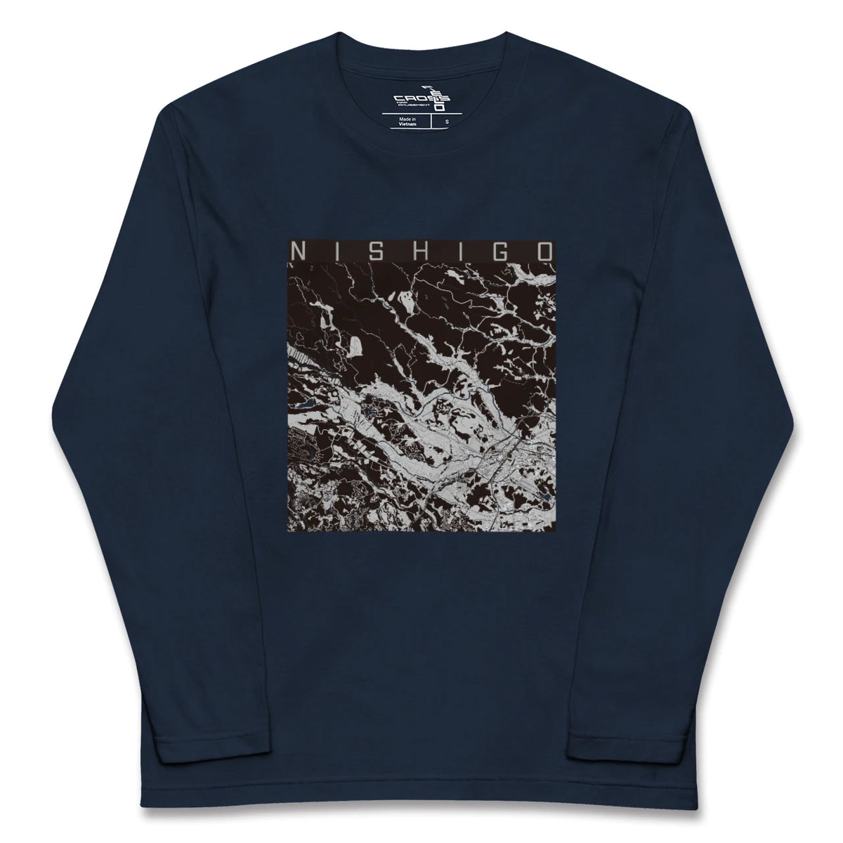 【西郷(福島県)】地図柄ロングスリーブTシャツ