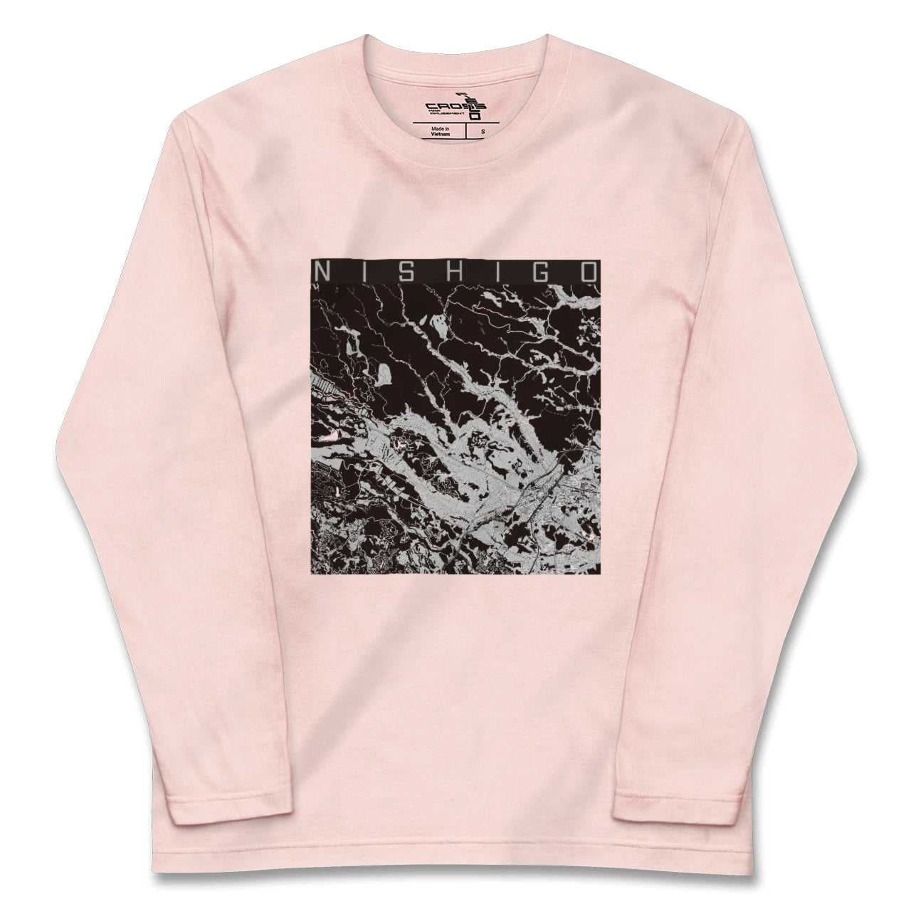 【西郷(福島県)】地図柄ロングスリーブTシャツ