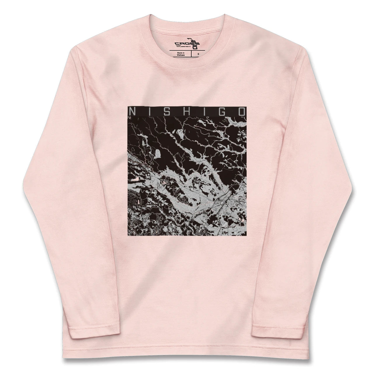 【西郷(福島県)】地図柄ロングスリーブTシャツ