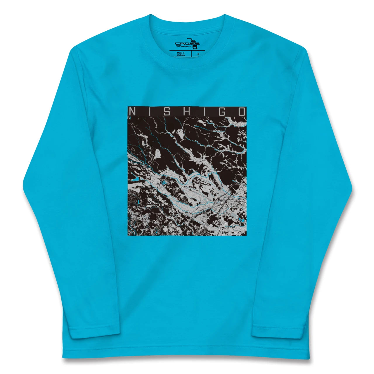 【西郷(福島県)】地図柄ロングスリーブTシャツ