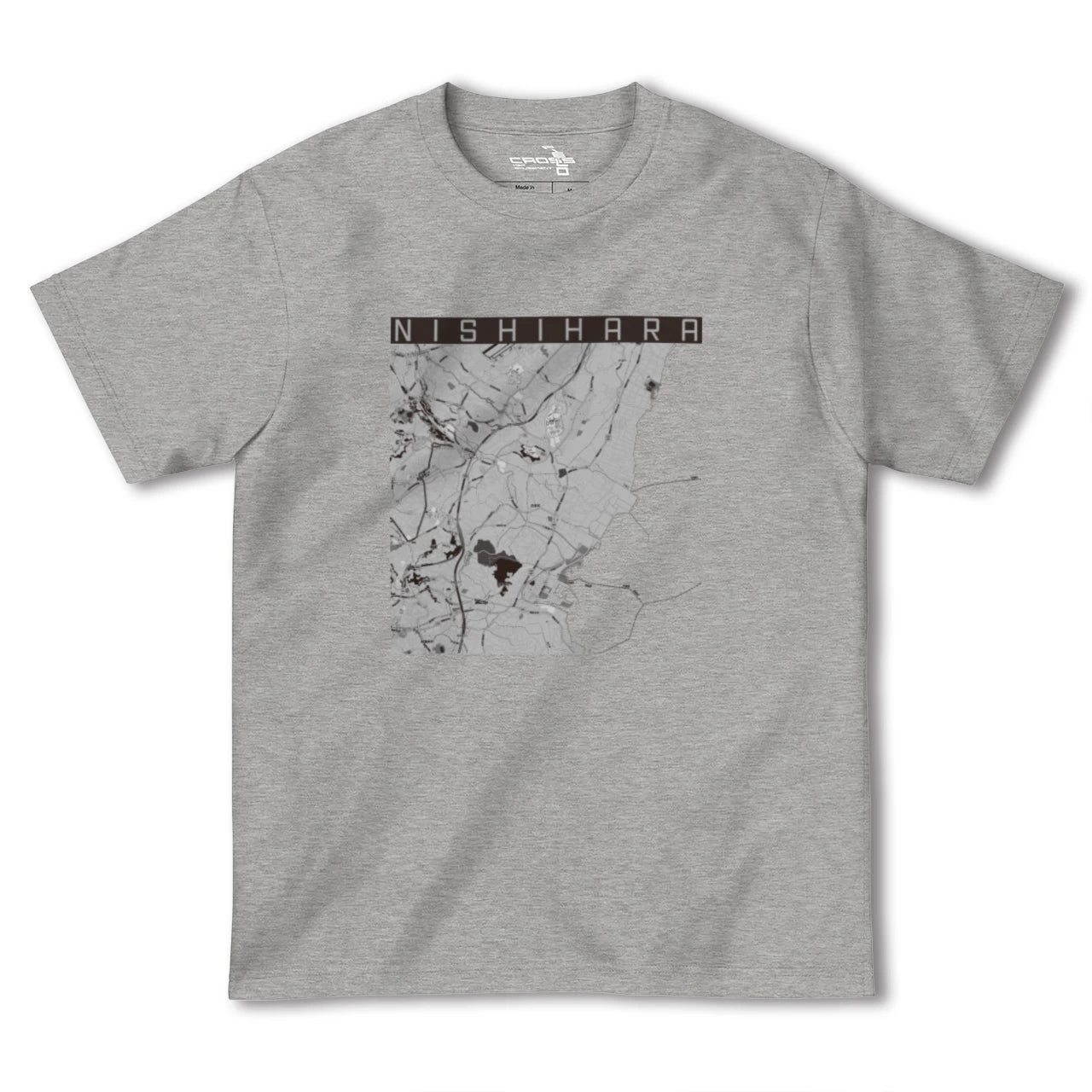 【西原(沖縄県)】地図柄ヘビーウェイトTシャツ