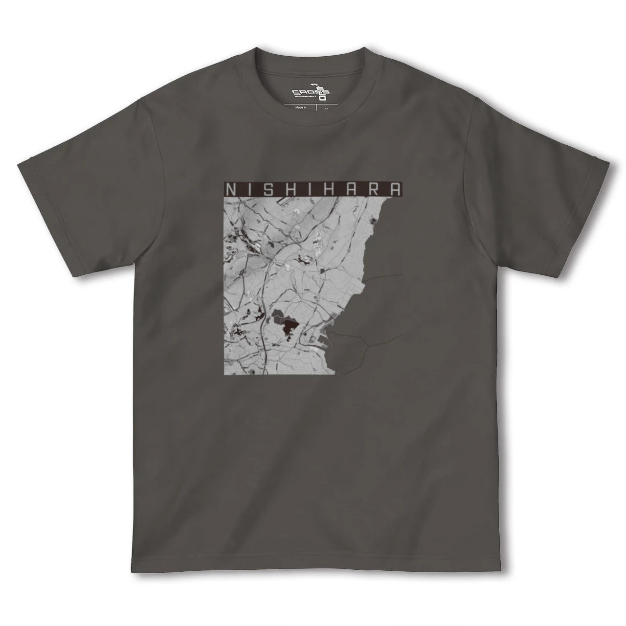 【西原(沖縄県)】地図柄ヘビーウェイトTシャツ