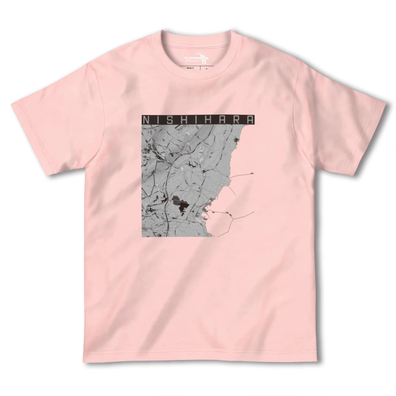 【西原(沖縄県)】地図柄ヘビーウェイトTシャツ