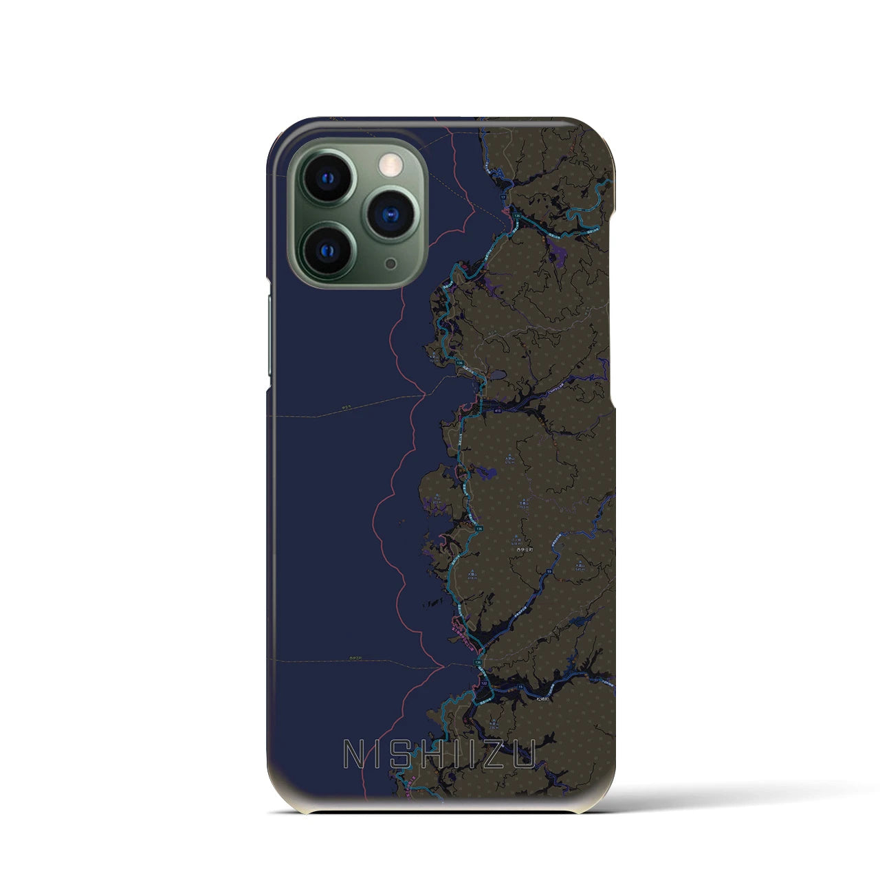 【西伊豆2(静岡県)】地図柄iPhoneケース(バックカバータイプ)