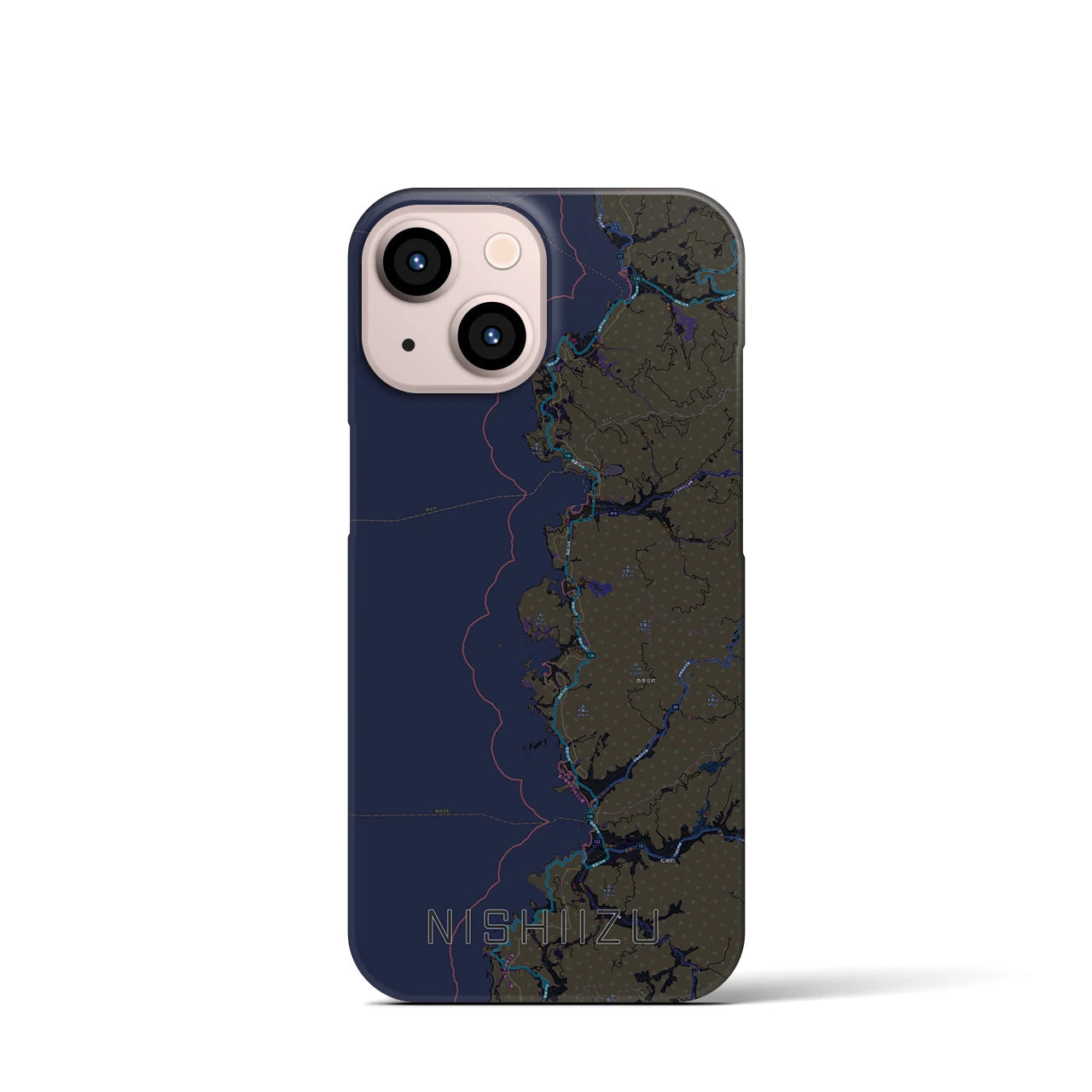 【西伊豆2(静岡県)】地図柄iPhoneケース(バックカバータイプ)