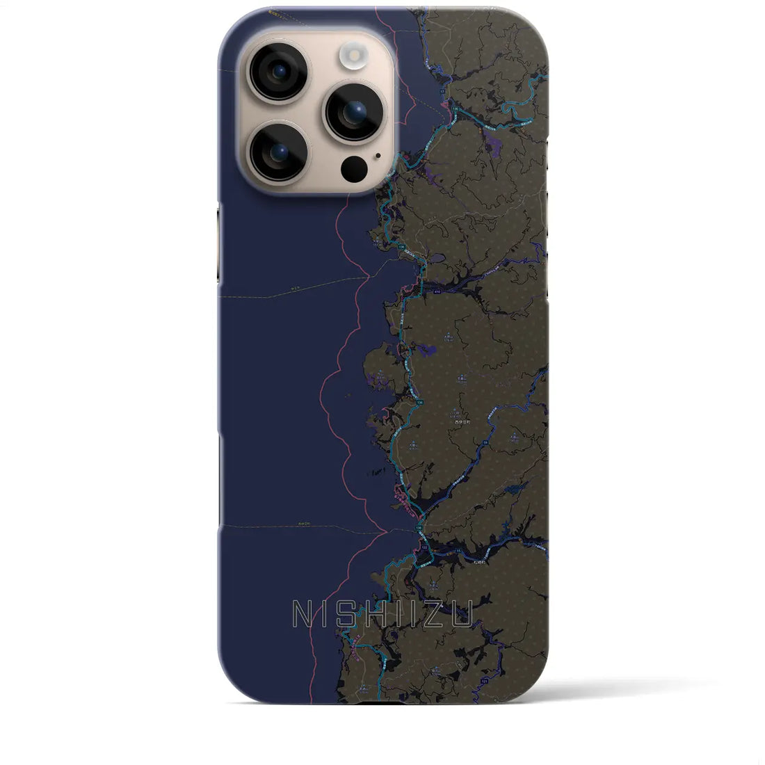 【西伊豆2(静岡県)】地図柄iPhoneケース(バックカバータイプ)