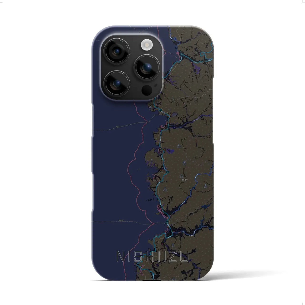 【西伊豆2(静岡県)】地図柄iPhoneケース(バックカバータイプ)