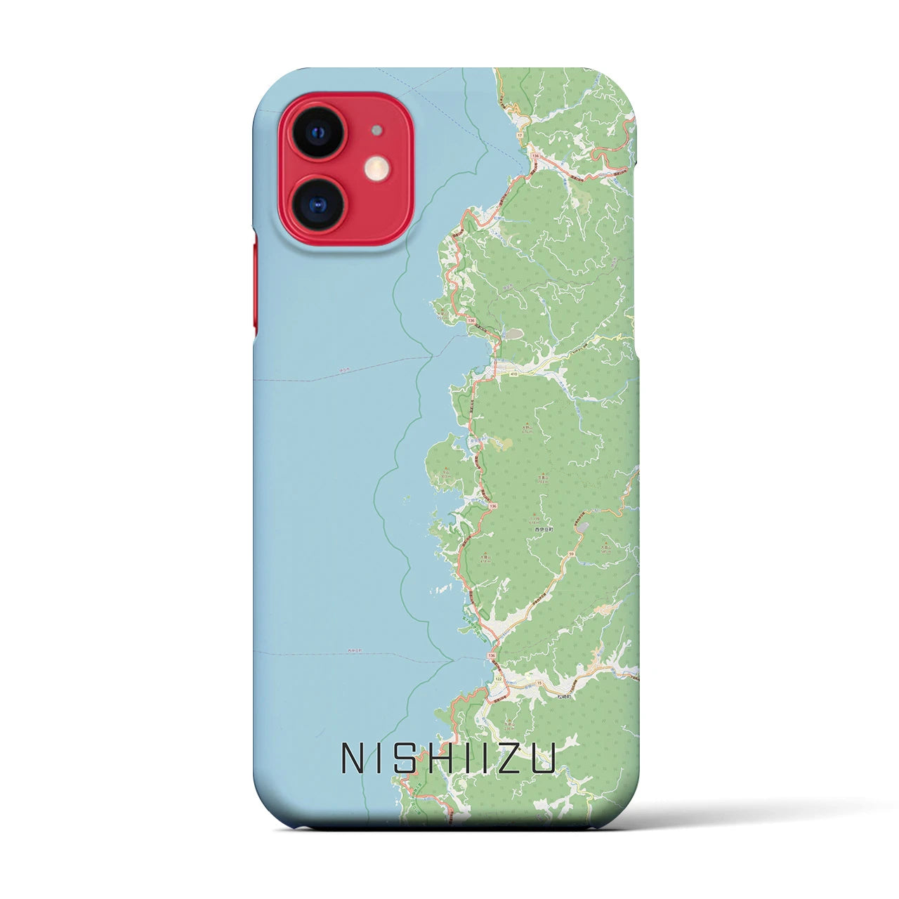 【西伊豆2(静岡県)】地図柄iPhoneケース(バックカバータイプ)