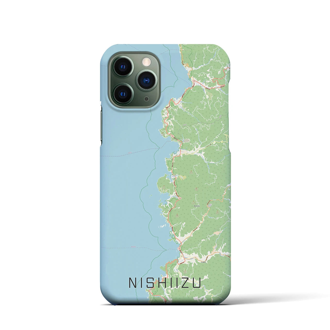 【西伊豆2(静岡県)】地図柄iPhoneケース(バックカバータイプ)