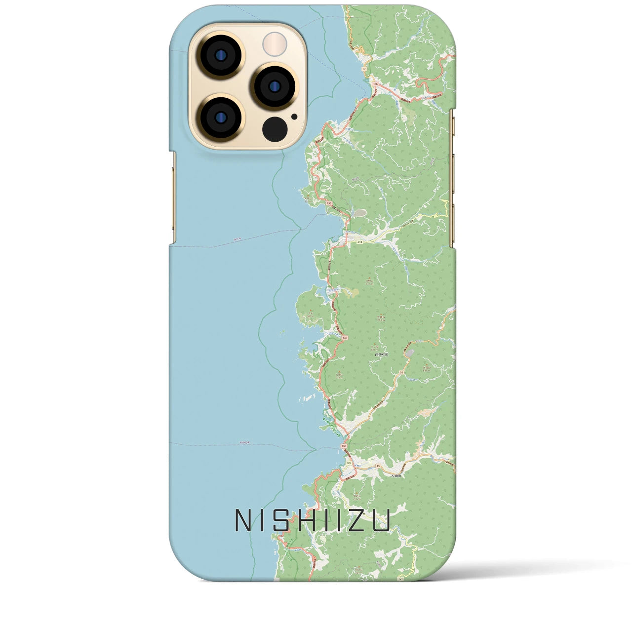 【西伊豆2(静岡県)】地図柄iPhoneケース(バックカバータイプ)