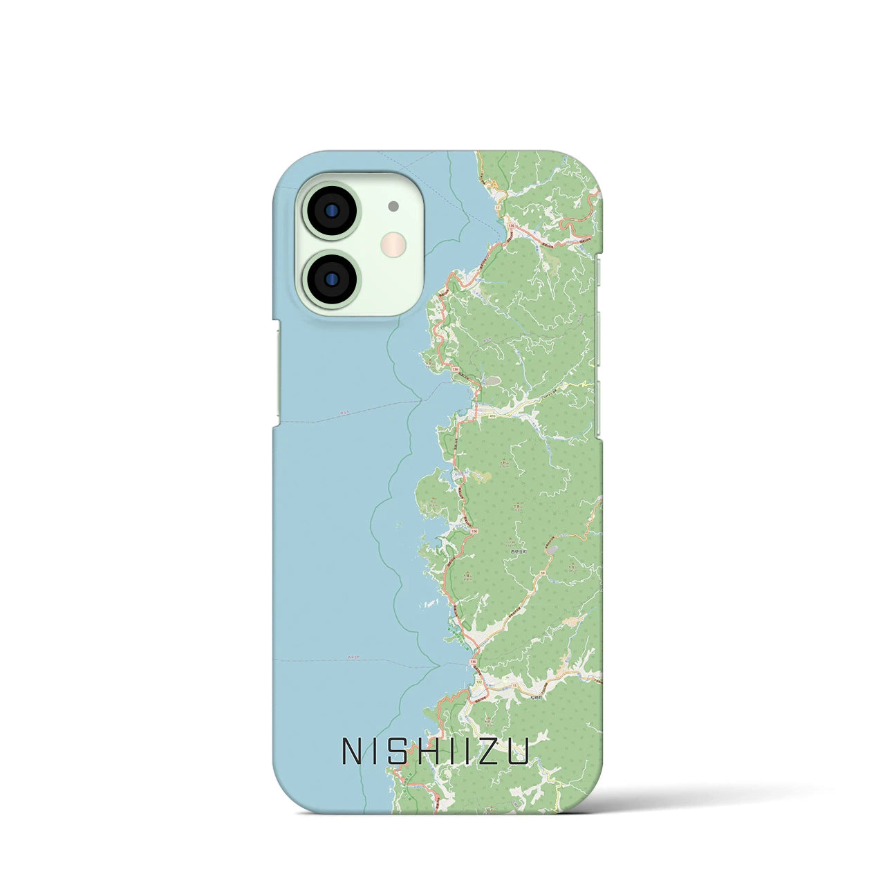 【西伊豆2(静岡県)】地図柄iPhoneケース(バックカバータイプ)