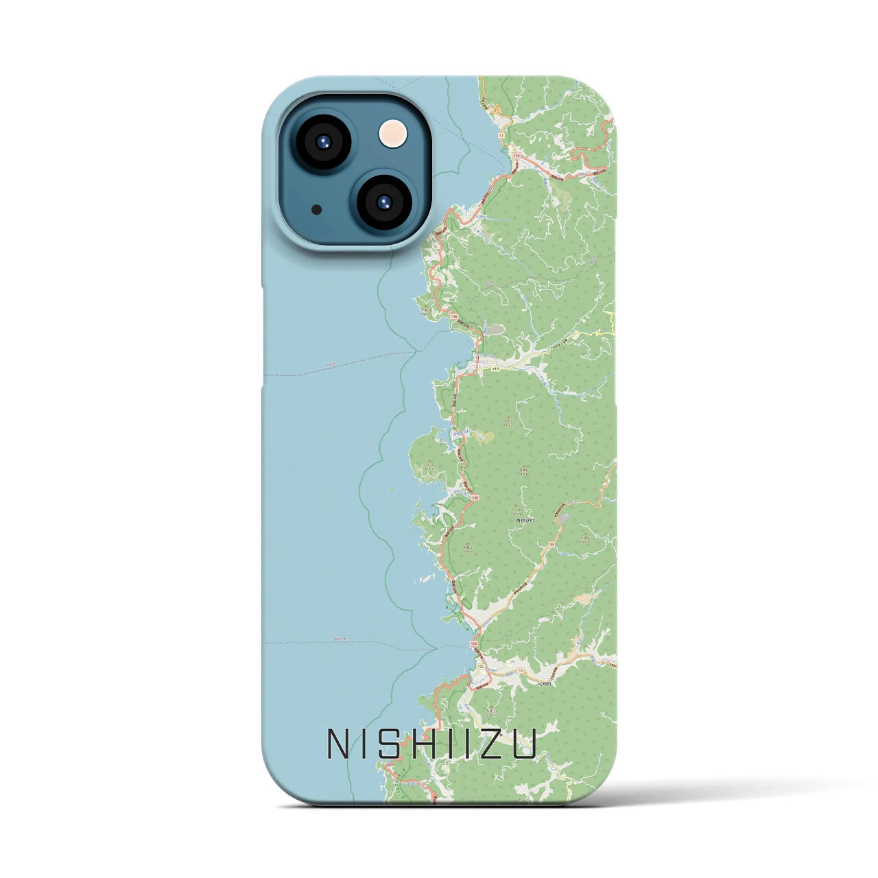 【西伊豆2(静岡県)】地図柄iPhoneケース(バックカバータイプ)