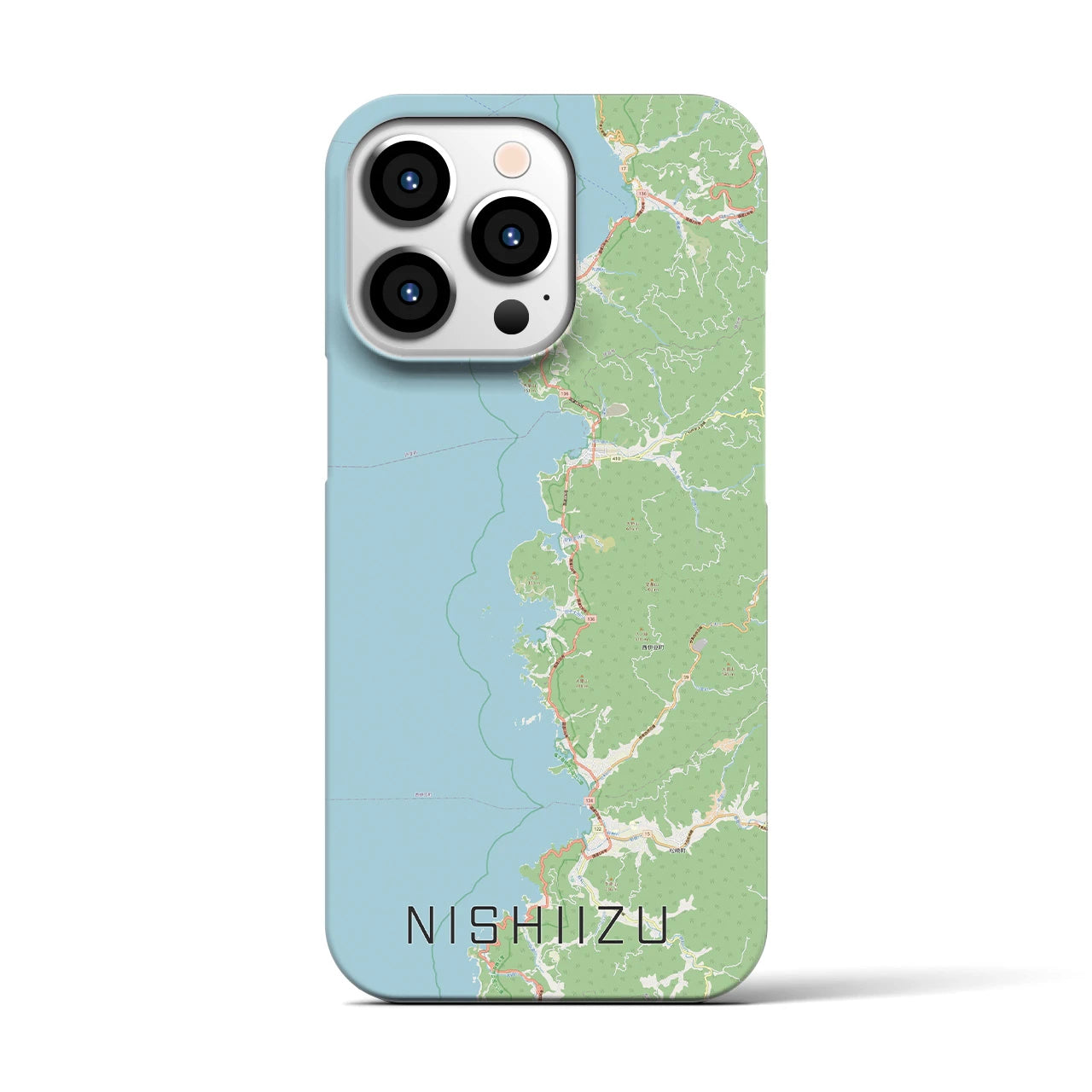【西伊豆2(静岡県)】地図柄iPhoneケース(バックカバータイプ)