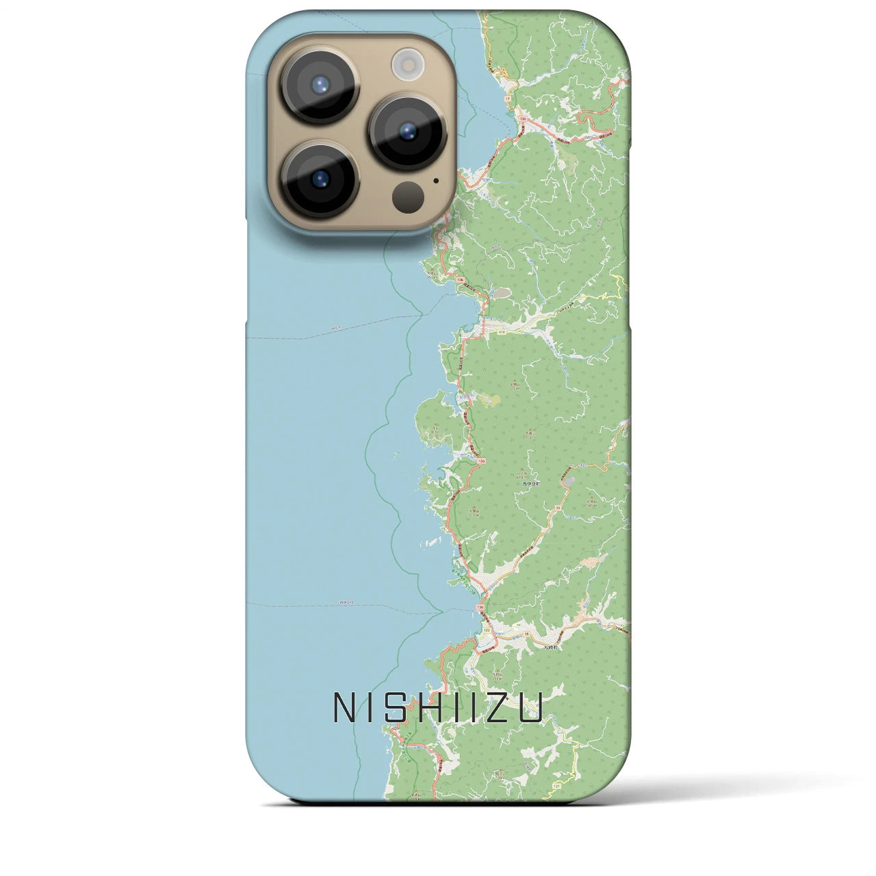 【西伊豆2(静岡県)】地図柄iPhoneケース(バックカバータイプ)