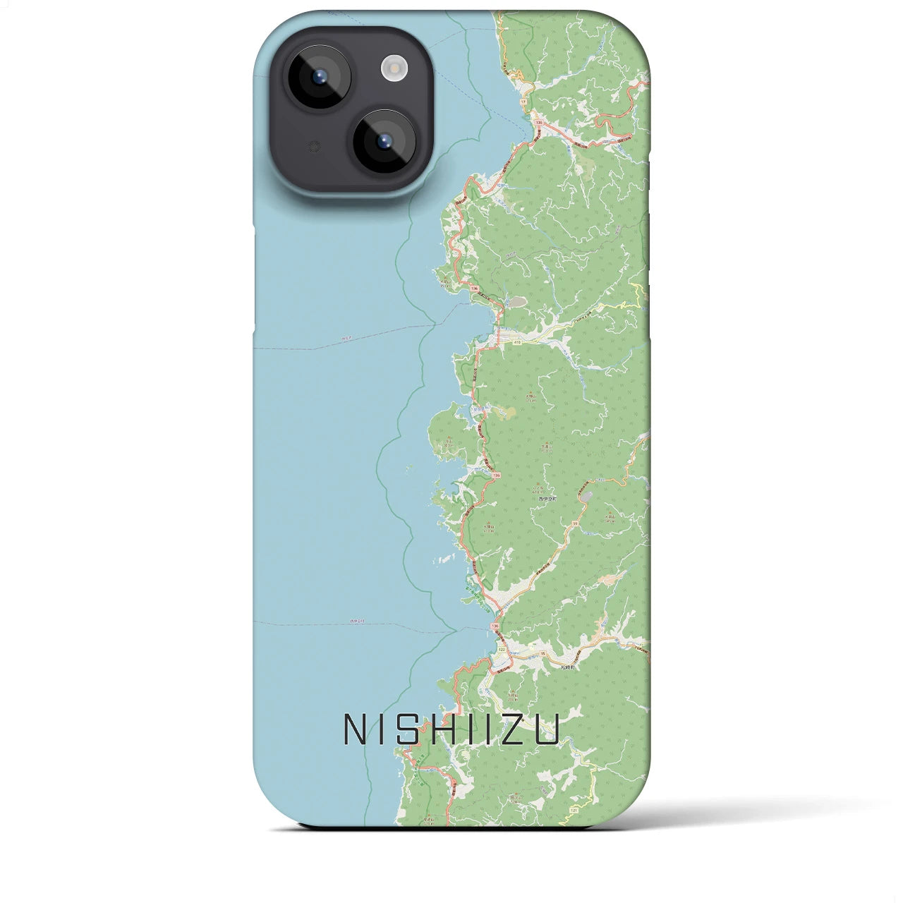 【西伊豆2(静岡県)】地図柄iPhoneケース(バックカバータイプ)