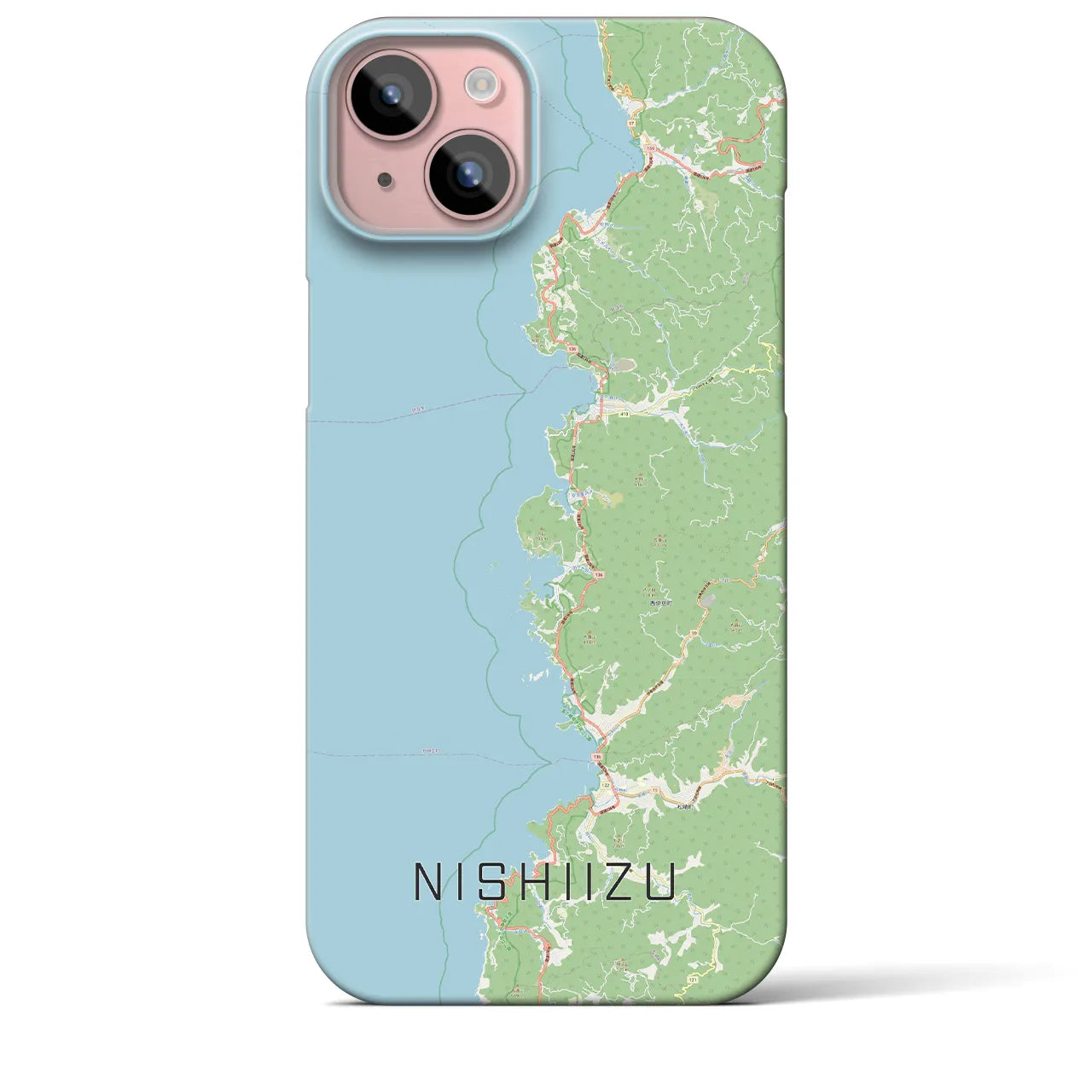 【西伊豆2(静岡県)】地図柄iPhoneケース(バックカバータイプ)
