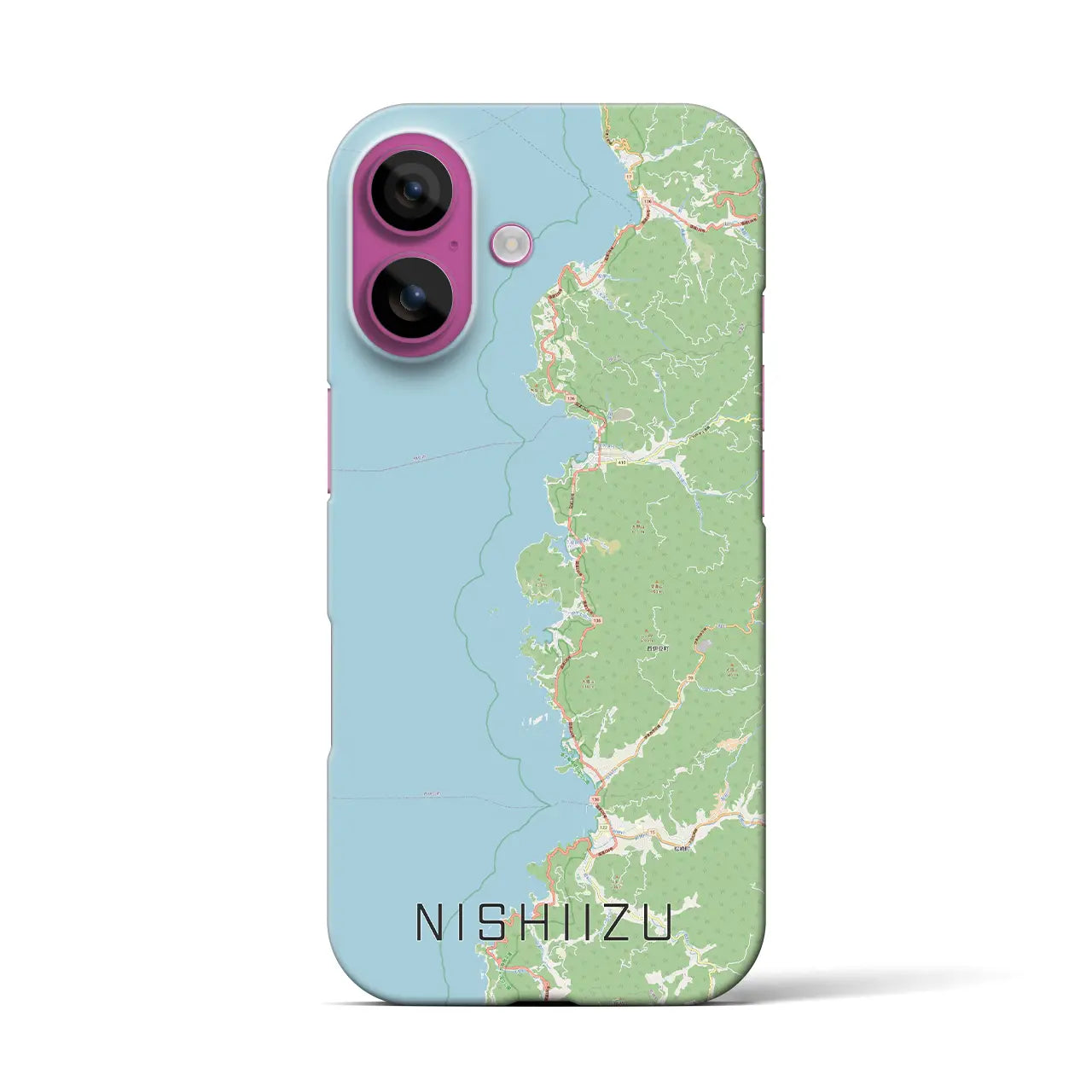【西伊豆2(静岡県)】地図柄iPhoneケース(バックカバータイプ)