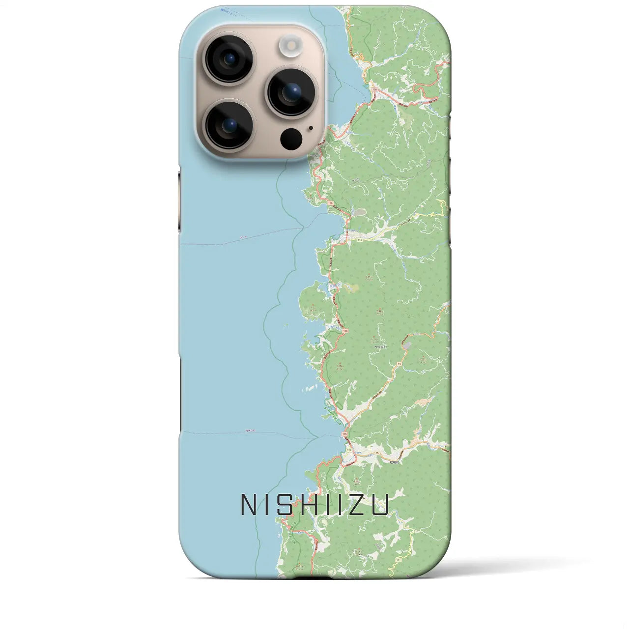 【西伊豆2(静岡県)】地図柄iPhoneケース(バックカバータイプ)