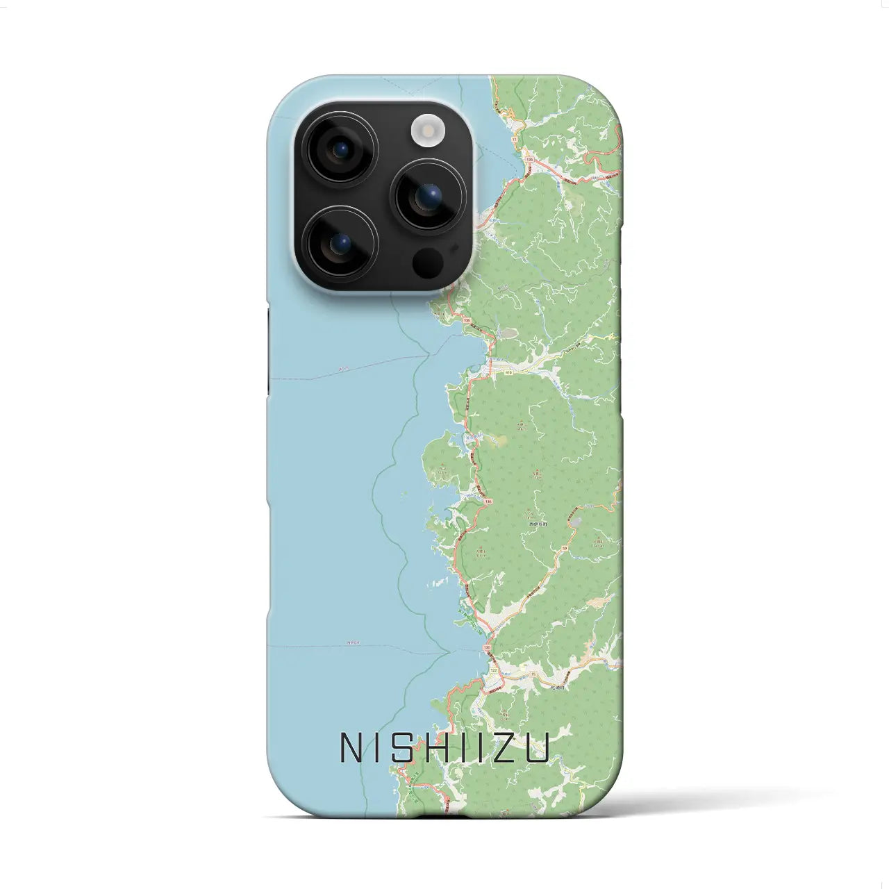 【西伊豆2(静岡県)】地図柄iPhoneケース(バックカバータイプ)
