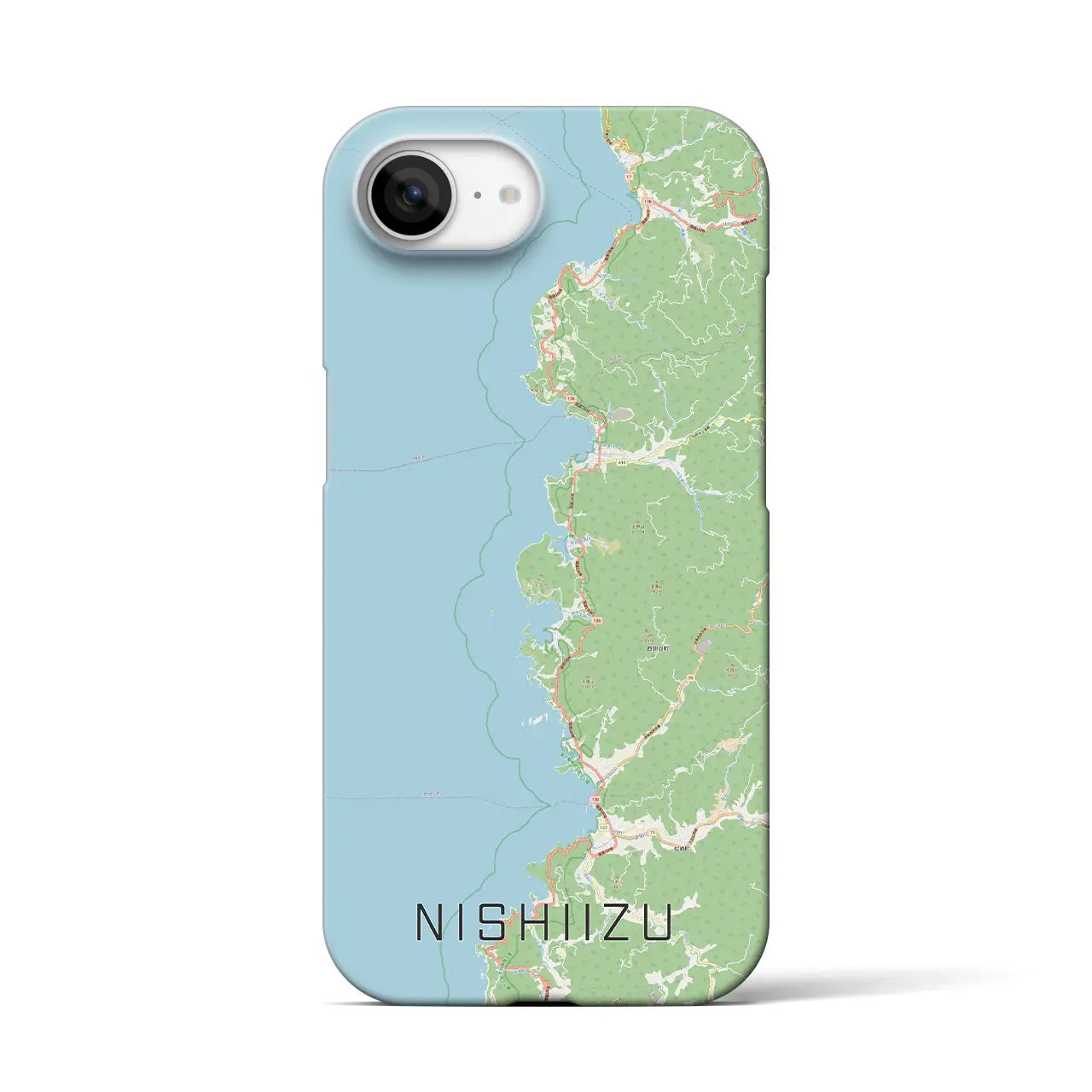 【西伊豆2(静岡県)】地図柄iPhoneケース(バックカバータイプ)