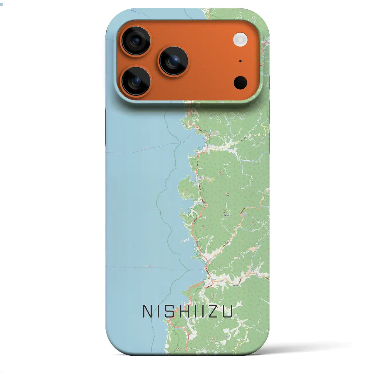 【西伊豆2(静岡県)】地図柄iPhoneケース(バックカバータイプ)